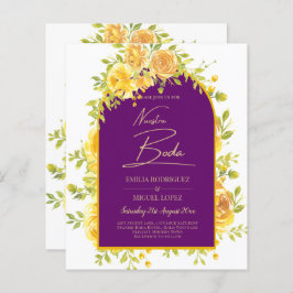 Casamento Dourado Roxo Púrpura da Magenta Amarela