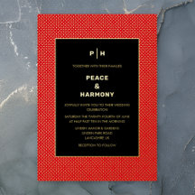 Casamento Dourado Vermelho Negro Carnaby Confetti