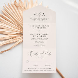 Casamento Elegância Moderna Cream