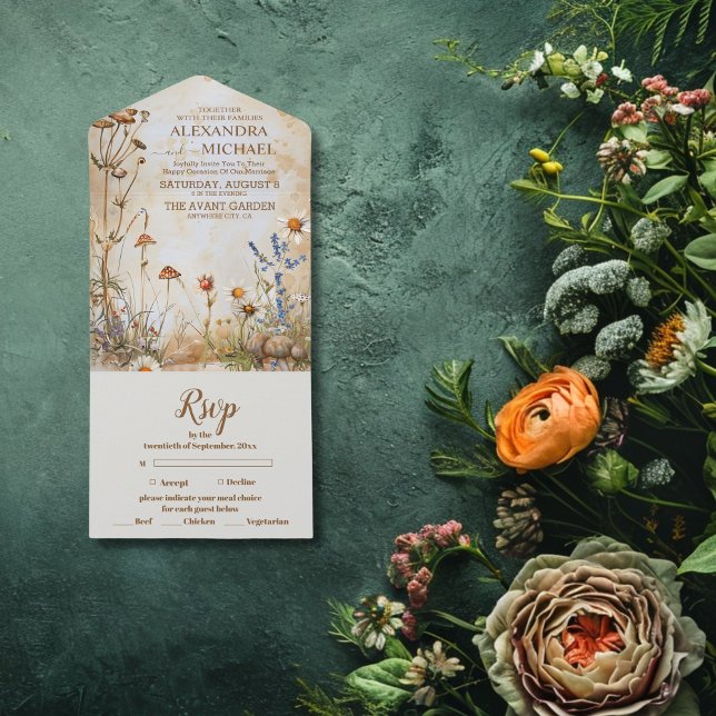Casamento Elegante Boho Wildflower (Criador carregado)