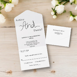 Casamento Elegante Branco E Preto Chic Simples