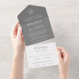 Casamento Elegante de Cinzas Tradicionais