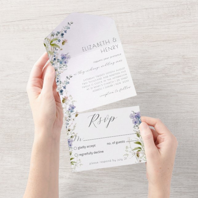 Casamento Elegante de Flores Selvagens (Tearaway)