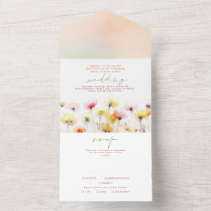 Casamento Elegante de Flores Selvagens