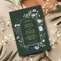 Casamento Elegante De Flores Selvagens De Cores Aq