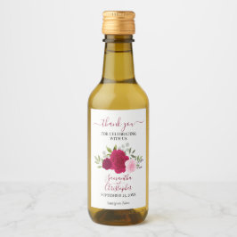 Casamento Elegante De Rosas Rosa Magenta Obrigado 