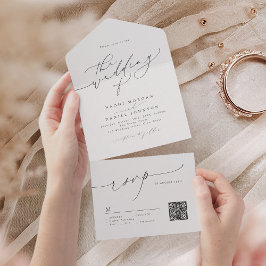 Casamento Elegante De Script Chic Moderno Minimali