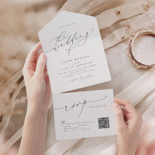 Casamento Elegante De Script Chic Moderno Minimali