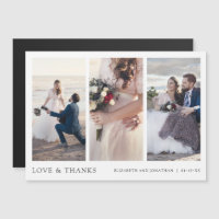 Casamento Elegante De Várias Fotografias Obrigado 
