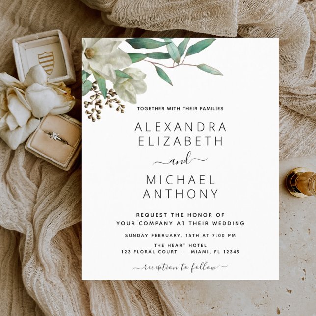 Casamento Elegante Eucalyptus Magnolia Eucalyptus (Criador carregado)