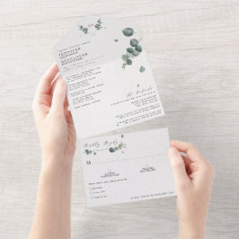 Casamento Elegante Eucalyptus Monograma
