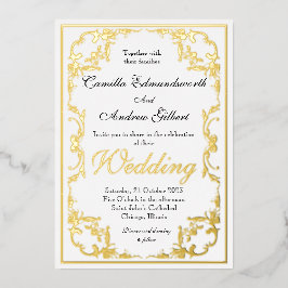 Casamento Elegante Fronteira Ornamentada Regência 