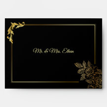Casamento Elegante Preto e Dourado