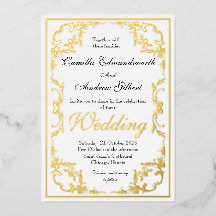 Casamento Elegante Regência Borda Ornamentada Dour