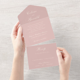 Casamento Elegante Rosa Clássico