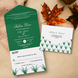 Casamento Elegante Rústico Verde Boho Chic Outono