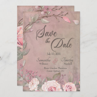 Casamento Elegante Salvar A Data Convite