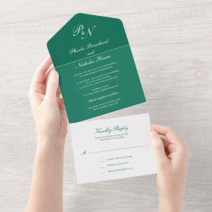 Casamento Elegante Simples Monograma