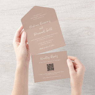 Casamento Elegante Simples Paulina Modern Tan