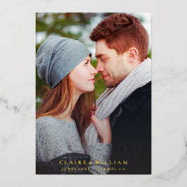 Casamento Elegante Simples Salve a Foto da Data