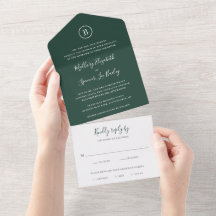Casamento Elegante Verde Florestal Tradicional