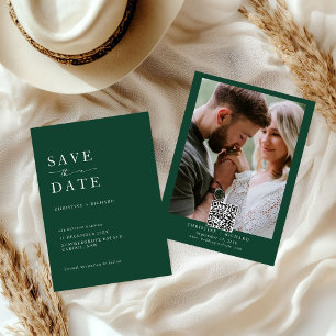 Casamento Elegante Verde Salve a Data