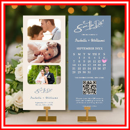 Casamento em Azul Empoeirado | Código QR de Foto