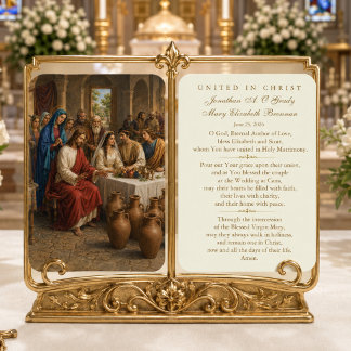 Casamento em Caná Favor de Oração de Casamento Cat