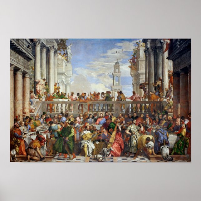 Casamento em Cana por Paolo Veronese - Poster (Frente)
