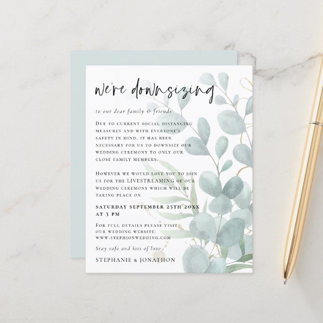 Casamento em Livestream de Tamanho Inferior do Euc (Frente/Verso In Situ)