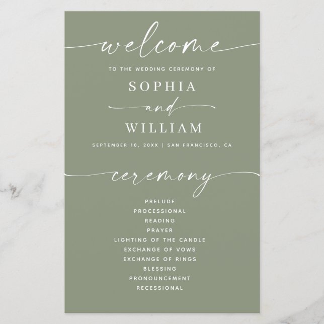 Casamento em Verde Sage Poeirento | Programa Inspi (Frente)