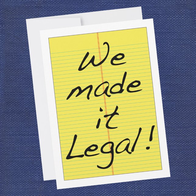 Casamento Engraçado Fizemos Convite Legal (Criador carregado)