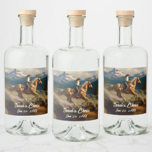 Casamento entre Cowgirl Ocidental e Cavalo de Palo