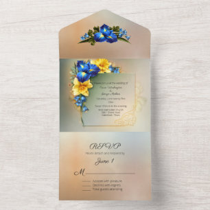 Casamento entre irlandeses azuis e amarelas
