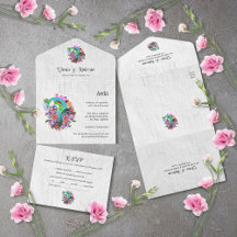 Casamento Espanhol, Coração Flor Mexicano