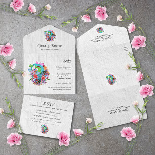 Casamento Espanhol, Coração Flor Mexicano