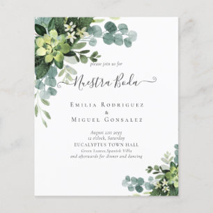 Casamento espanhol NUESTRA BODA Eucalyptus Greener