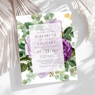 Casamento Eucalipto Dourado Roxo Oral do Orçamento