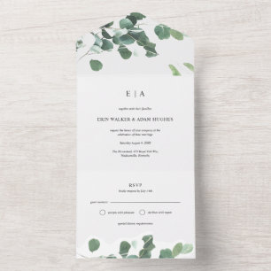 Casamento Eucalyptus Com Aquarela Botânica