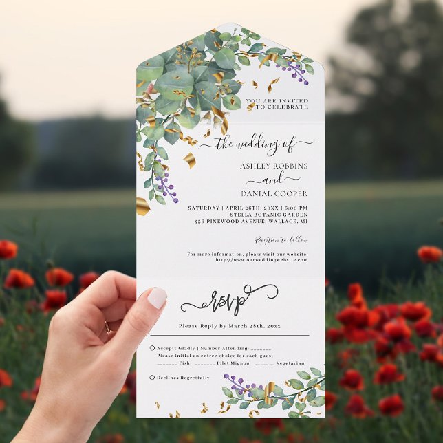 Casamento Eucalyptus Confetti Greenery (Criador carregado)