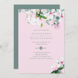 Casamento Eucalyptus, Sage Magnolias Rosa Blush