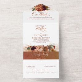 Casamento Exótico Terracotta Flores e Pampas