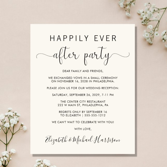 Casamento Feliz De Todos Após Convite À Criação De (An affordable wedding announcement + reception invitation without compromising on quality or design)