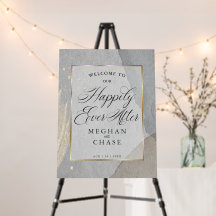 Casamento Feliz Para Sempre Após Abstrato Granite