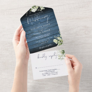 Casamento Floral Arbustivo em Azul Rústico