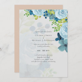 Casamento Floral Azul com Dusty