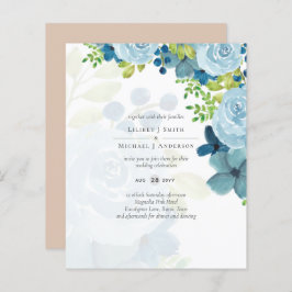 Casamento Floral Azul com Dusty