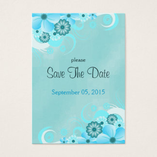 Casamento Floral Azul De Aqua Escuro Mini Salve As