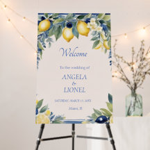 Casamento Floral Azul Limão Italiano