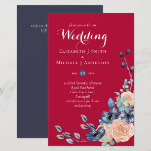 Casamento Floral Azul Pessegueiro de Borgonha Orça